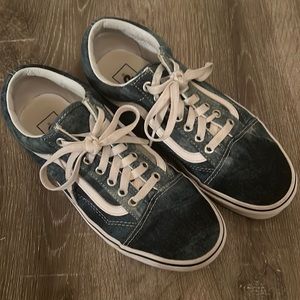 VANS OLD SKOOL DENIM size 8.5 • PRELOVED
